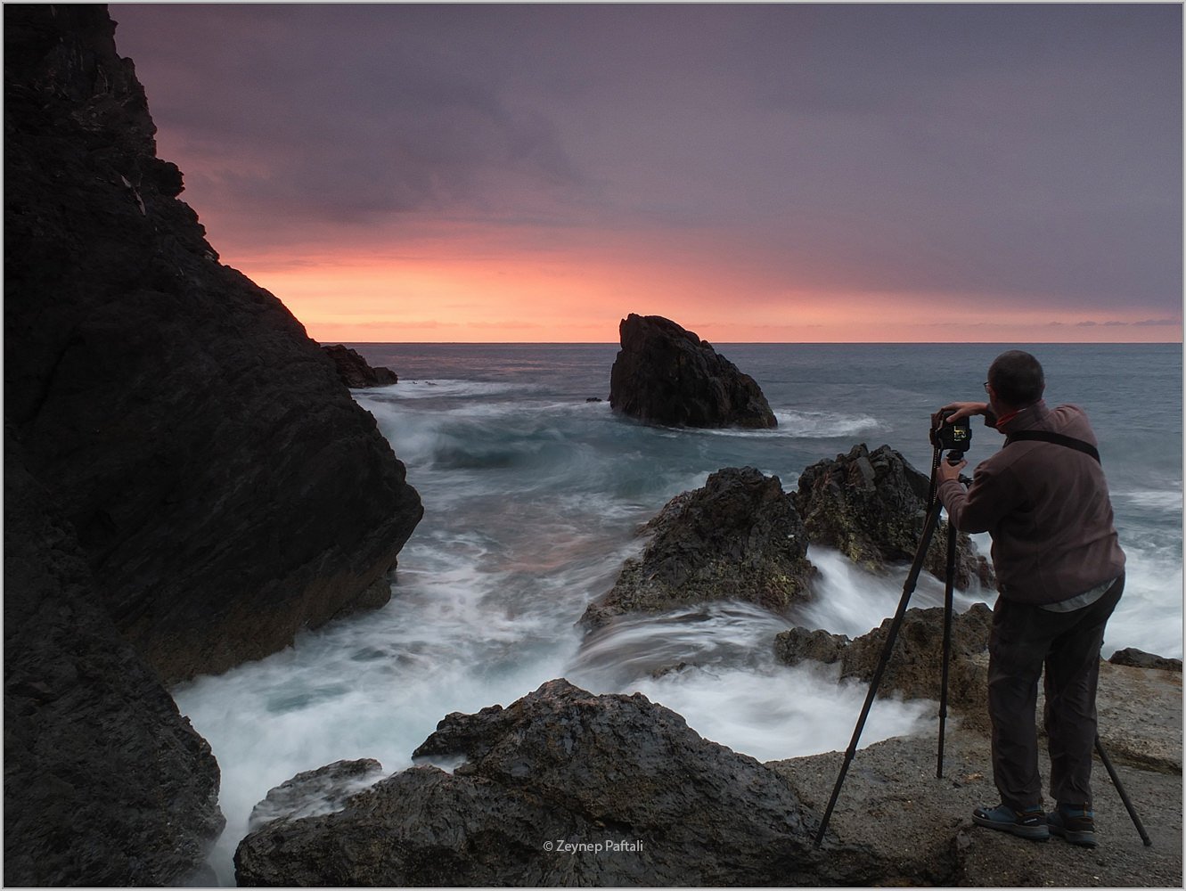 Vieri at work in le Cinque Terre, Italy